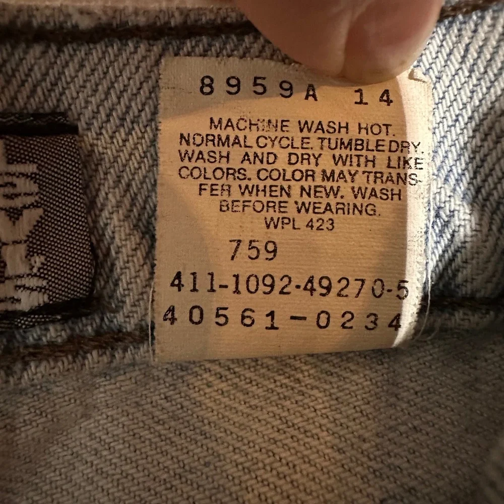 Vintage Levis SilverTab Baggy Light Wash‎ Blue Denim Jeans 33x30 90s Streetwear